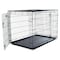 Pet Adobe Pet Adobe Double Door Folding Metal Crate 42-Inch with Divider, Plastic Leak-Proof Tray, Dogs, Large 702524KTP - alternate 3